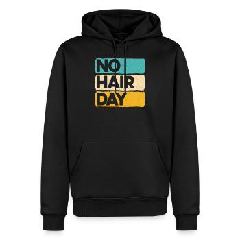 No Hair Day Kahlheit Lustige Kahle Witze Glatzkopf - Männer Premium Bio Hoodie - Schwarz - Vorne - Nico (187cm)