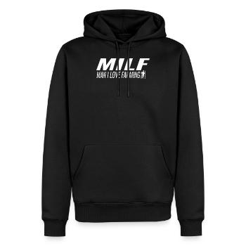Landwirtschaft Landwirt Landwirte Bauer Humor - Männer Premium Bio Hoodie - Schwarz - Vorne - Nico (187cm)