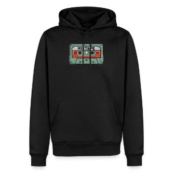 Mixtape des années 90 Cassette Nostalgique rétro des années 1990 - Sweat à capuche Premium bio Homme - noir - Devant - Nico (187cm)