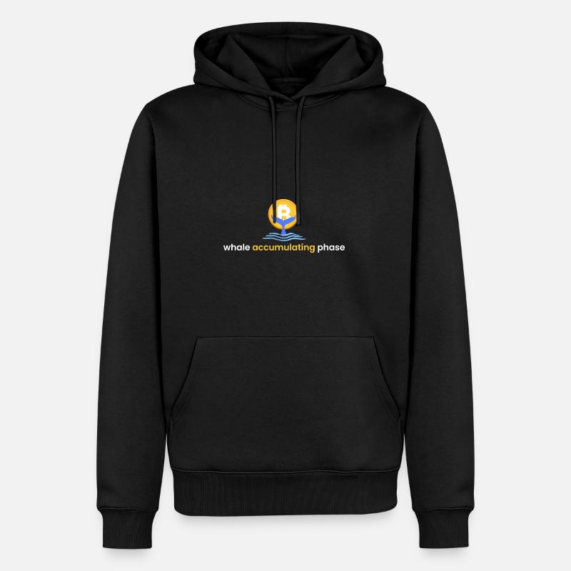 Phase de congestion des baleines - Sweat à capuche Premium bio Homme - noir