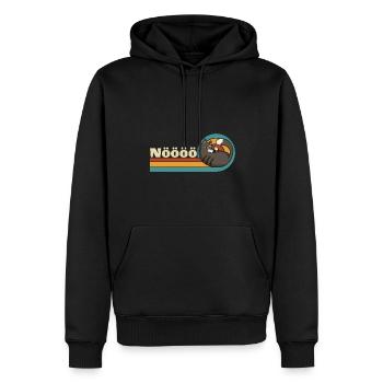 Lustige Katze - Männer Premium Bio Hoodie - Schwarz - Vorne - Nico (187cm)