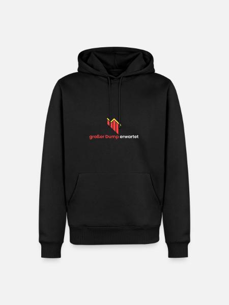 großer Dump erwartet - Männer Premium Bio Hoodie - Schwarz