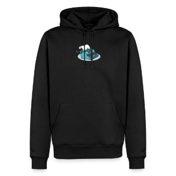 Livre écrit Auteur Rédacteur Rédacteur - Sweat à capuche Premium bio Homme - noir - Devant - Nico (187cm)