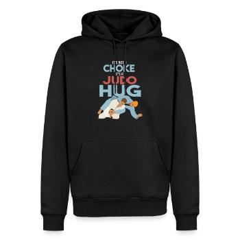 C'est un sport spécial Judo Hug - Sweat à capuche Premium bio Homme - noir - Devant - Nico (187cm)