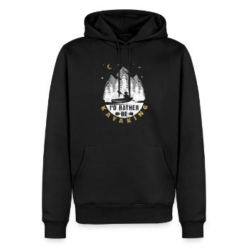 Je ferais plutôt du kayak - Sweat à capuche Premium bio Homme - noir - Devant - Nico (187cm)