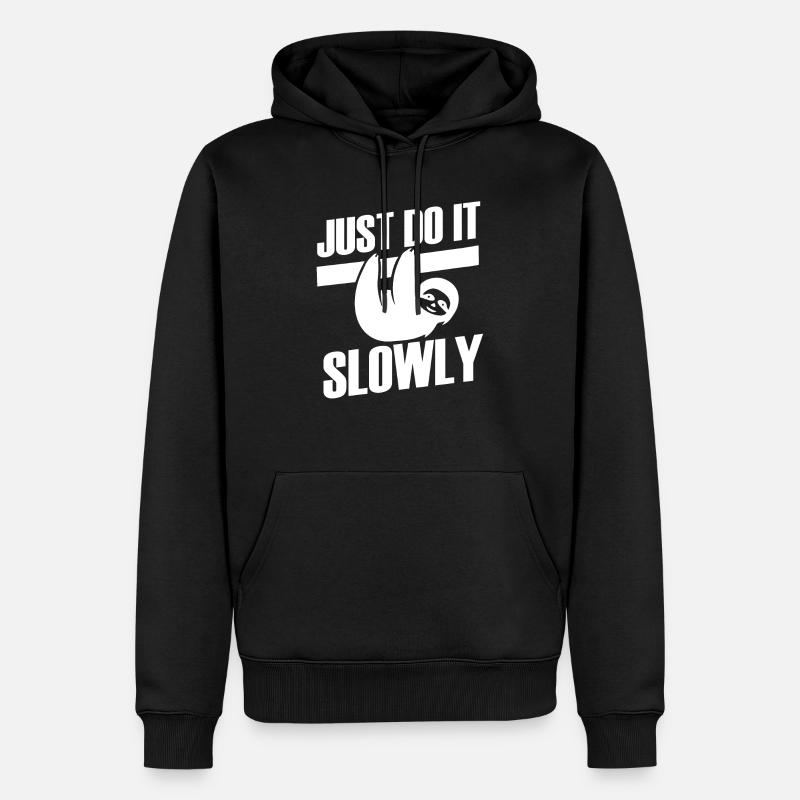 indolence - Sweat à capuche Premium bio Homme - noir