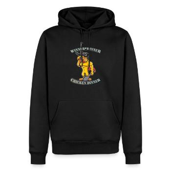Gagnant Gagnant Dîner Au Poulet Battle Royale - Sweat à capuche Premium bio Homme - noir - Devant - Nico (187cm)