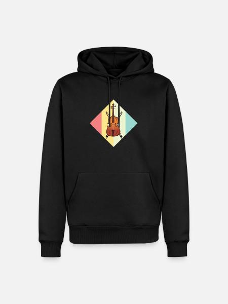 double bass - Men’s Premium Organic Hoodie - black