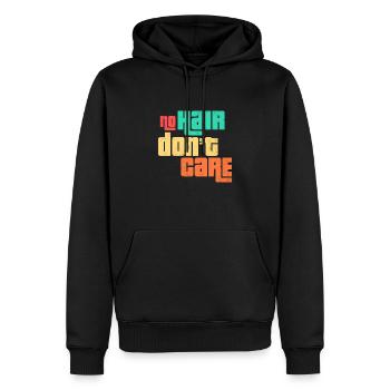 No Hair Don t Care Sans cheveux Is me peu importe cadeau - Sweat à capuche Premium bio Homme - noir - Devant - Nico (187cm)