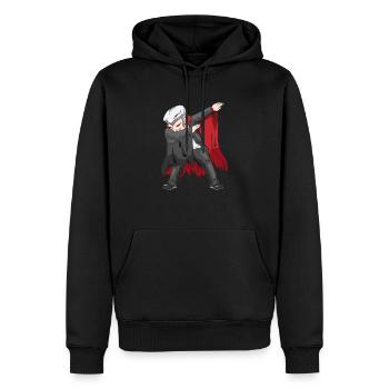 Dabbing Dab Dance Vampire Drakula Cadeau d'Halloween - Sweat à capuche Premium bio Homme - noir - Devant - Nico (187cm)