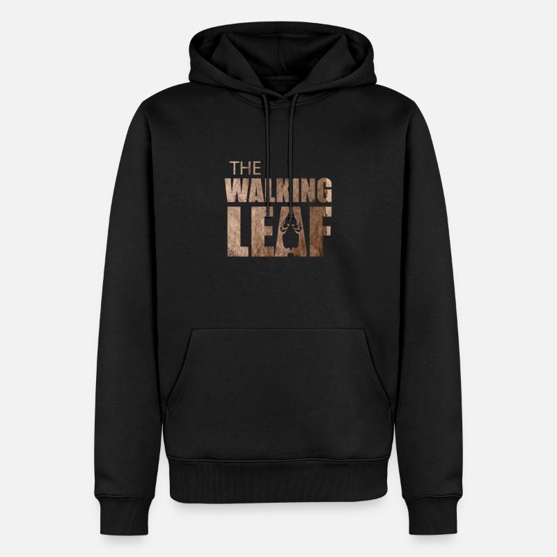 The Walking Leaf - Männer Premium Bio Hoodie - Schwarz
