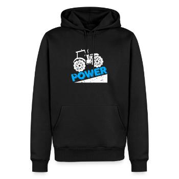 Traktor Kraft Geschenk Kindergarten Kinder - Männer Premium Bio Hoodie - Schwarz - Vorne - Nico (187cm)