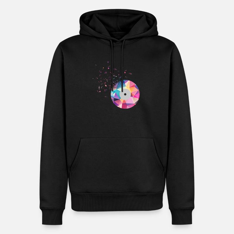 Musik CD Musiknote - Männer Premium Bio Hoodie - Schwarz