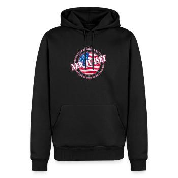 New Jersey America Country Gift - Sweat à capuche Premium bio Homme - noir - Devant - Nico (187cm)