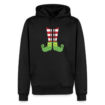 WEIHNACHTEN ELFENBEINE - Männer Premium Bio Hoodie - Schwarz - Vorne - Nico (187cm)