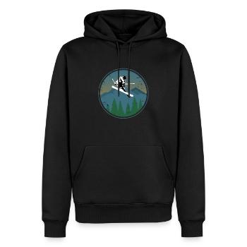 Ski Kinder Geschenk Geburtstag Sport - Männer Premium Bio Hoodie - Schwarz - Vorne - Nico (187cm)