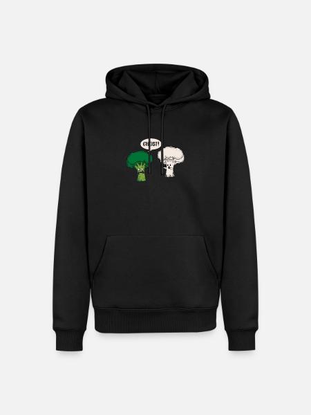 Rolig Broccoli Blomkål Ghost Ghost Gift - Ekologisk premiumluvtröja herr - svart