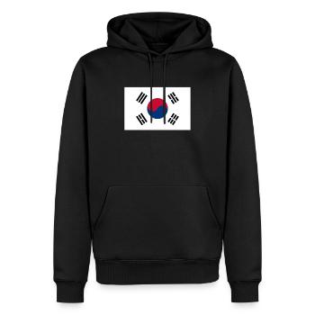 Corée du Nord drapeau de la Corée du Sud cadeau Corée - Sweat à capuche Premium bio Homme - noir - Devant - Nico (187cm)