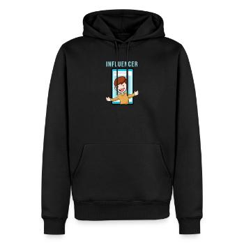Youtuber and Influencer T-Shirt Gift Idea - Men’s Premium Organic Hoodie - black - Front - Nico (187cm)