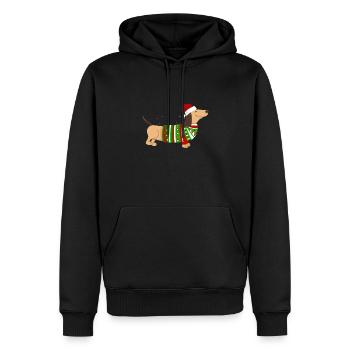 Noël Noël cadeau de Père Noël drôle - Sweat à capuche Premium bio Homme - noir - Devant - Nico (187cm)