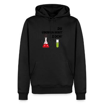 Lustig Reaktion Chemie Nerd Geschenk Spruch - Männer Premium Bio Hoodie - Schwarz - Vorne - Nico (187cm)