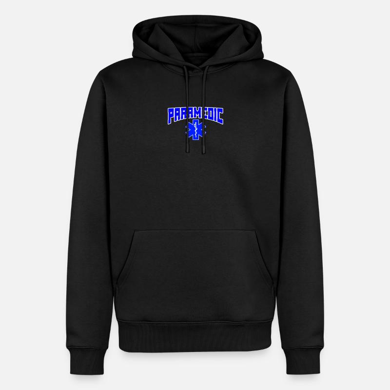 paramédical - Sweat à capuche Premium bio Homme - noir