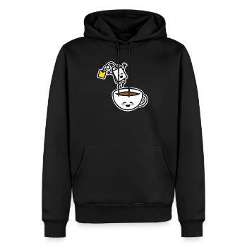 Teebeutel Tee Teetasse Teetrinker Teeliebhaber - Männer Premium Bio Hoodie - Schwarz - Vorne - Nico (187cm)