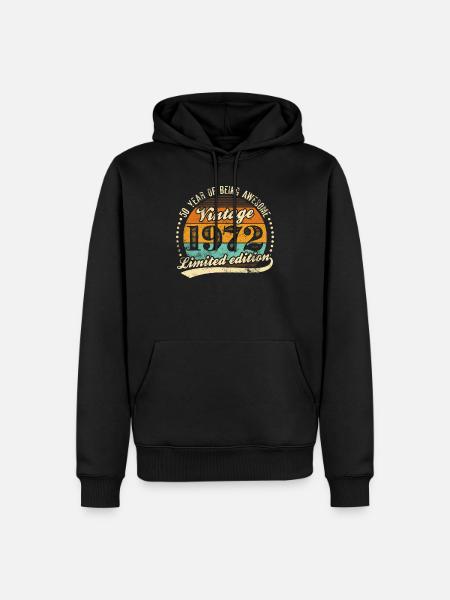 Vintage 1979 Limited Edition - Men’s Premium Organic Hoodie - black