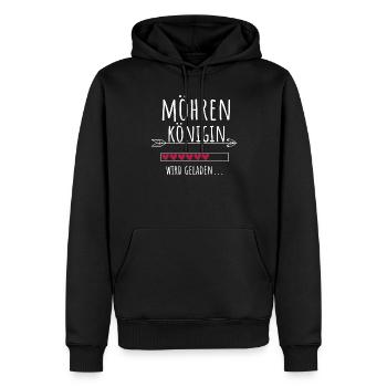 Möhrenkönigin Landwirtschaft Möhren Königin - Männer Premium Bio Hoodie - Schwarz - Vorne - Nico (187cm)