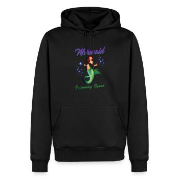 Meerjungfrauen Schwimmen Spruch Mermaid Swimming - Männer Premium Bio Hoodie - Schwarz - Vorne - Nico (187cm)