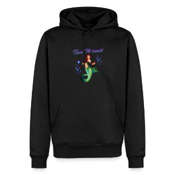 Meerjungfrauen Schwimmen Spruch Team Mermaid - Männer Premium Bio Hoodie - Schwarz - Vorne - Nico (187cm)