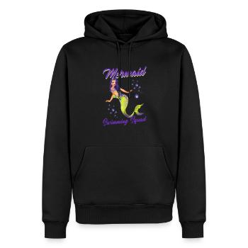 Meerjungfrauen Schwimmen Spruch Mermaid Swimming - Männer Premium Bio Hoodie - Schwarz - Vorne - Nico (187cm)