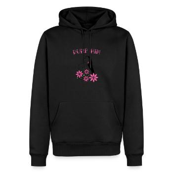 Weltfrauentag Dump Him Frauen Silhouette - Männer Premium Bio Hoodie - Schwarz - Vorne - Nico (187cm)