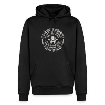 Policier disant qu’il ne peut pas être hérité et ne peut pas - Sweat à capuche Premium bio Homme - noir - Devant - Nico (187cm)