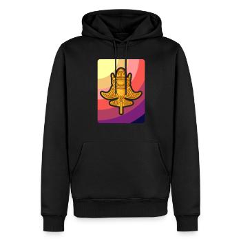 Ancient Astronaut Theorie Quimbaya Flugzeug - Männer Premium Bio Hoodie - Schwarz - Vorne - Nico (187cm)