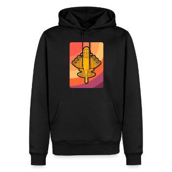 Ancient Astronaut Theorie Quimbaya Flugzeug - Männer Premium Bio Hoodie - Schwarz - Vorne - Nico (187cm)