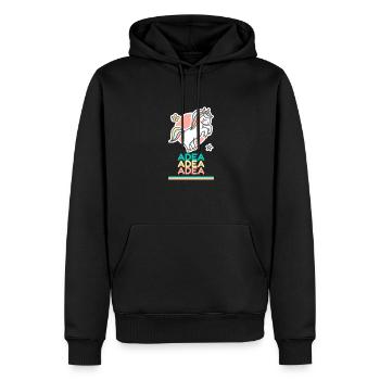 Adea Prénom Cadeau Douce Licorne - Sweat à capuche Premium bio Homme - noir - Devant - Nico (187cm)