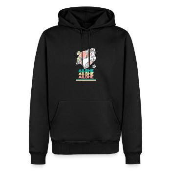 Ailbhe Vorname Namensgeschenk Süßes Einhorn - Männer Premium Bio Hoodie - Schwarz - Vorne - Nico (187cm)