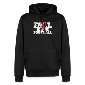 American Football Spieler Fall Is For Football - Männer Premium Bio Hoodie - Schwarz - Vorne - Nico (187cm)