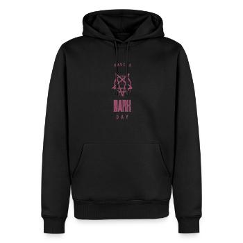 Grufti-Spruch Funny Have A Dark Day - Männer Premium Bio Hoodie - Schwarz - Vorne - Nico (187cm)
