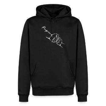 Father and Son Baby Matching Clothing Set - Men’s Premium Organic Hoodie - black - Front - Nico (187cm)