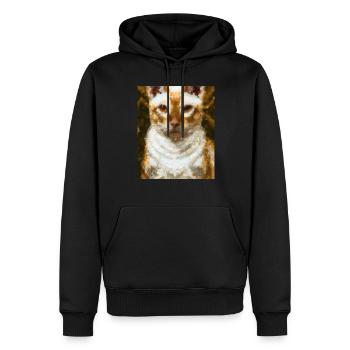 Siam Katzen Portrait Gustav Klimt Style Katze - Männer Premium Bio Hoodie - Schwarz - Vorne - Nico (187cm)