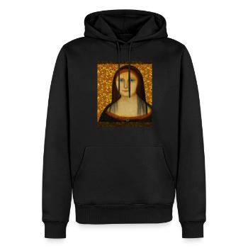 Gustav Klimt Style Portrait Einer Frau - Männer Premium Bio Hoodie - Schwarz - Vorne - Nico (187cm)