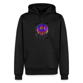 Donut Blueprint Chef Pâtissier Gâteau Cuisson - Sweat à capuche Premium bio Homme - noir - Devant - Nico (187cm)