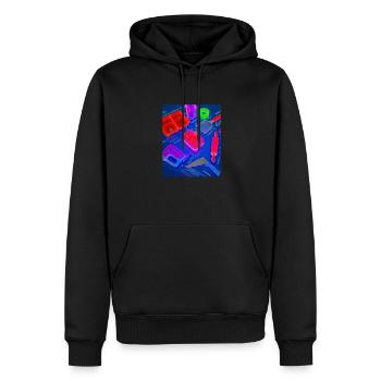 Accessoires de cuisson Tartes Blueprint Chef Pâtissier Gâteau - Sweat à capuche Premium bio Homme - noir - Devant - Nico (187cm)