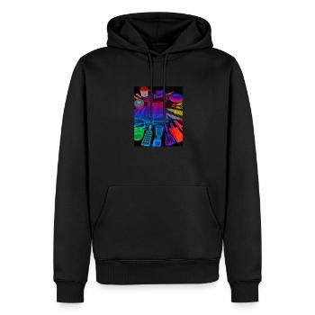 Accessoires de cuisson Tartes Blueprint Chef Pâtissier Gâteau - Sweat à capuche Premium bio Homme - noir - Devant - Nico (187cm)
