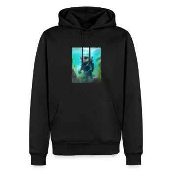 Cool Sea Otter Costume Scuba Diving Otter - Männer Premium Bio Hoodie - Schwarz - Vorne - Nico (187cm)
