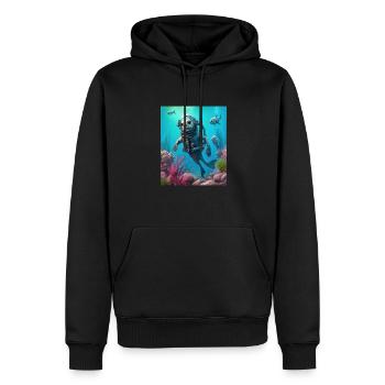 Cool Sea Otter Costume Scuba Diving Otter - Männer Premium Bio Hoodie - Schwarz - Vorne - Nico (187cm)