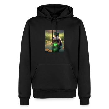 Kawaii Otter Pet Lucky Sea Otter - Männer Premium Bio Hoodie - Schwarz - Vorne - Nico (187cm)