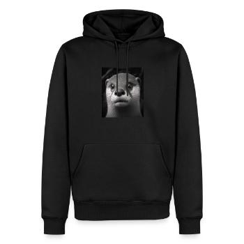 Cute Otter Bed Time Funny Bored Sleepyhead Otter - Männer Premium Bio Hoodie - Schwarz - Vorne - Nico (187cm)